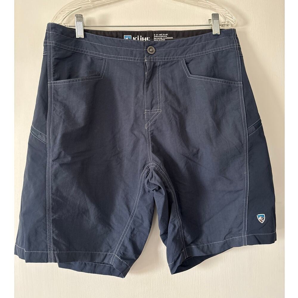 Kuhl Nylon Spandex Blend Blue Outdoor Lightweight Shorts 34